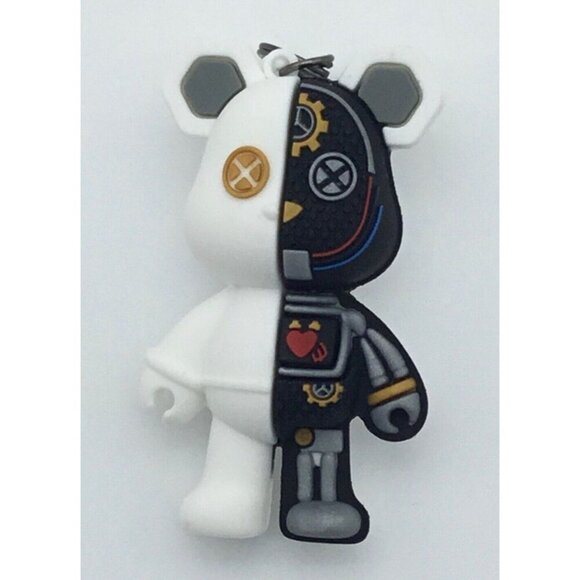 Unbranded Accessories - Cartoon Divided Body Fashion Punk Bear Keyring Bag Pendant NWOT Black & White